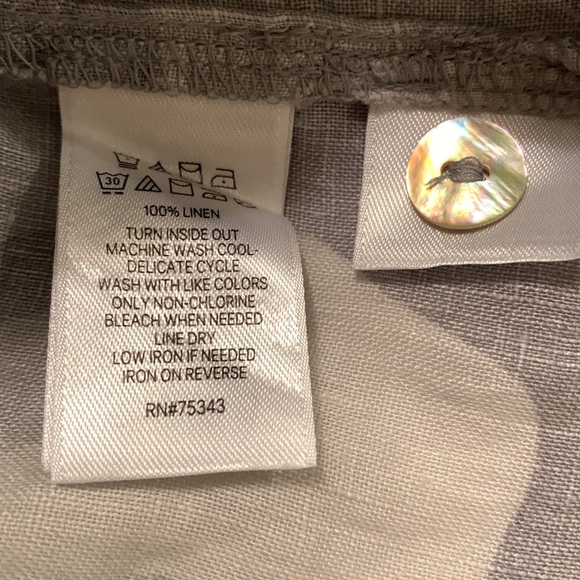 NEW C&C California 100^ Linen Women’s Hooded Short Sleeve Tunic - Picture 11 of 14